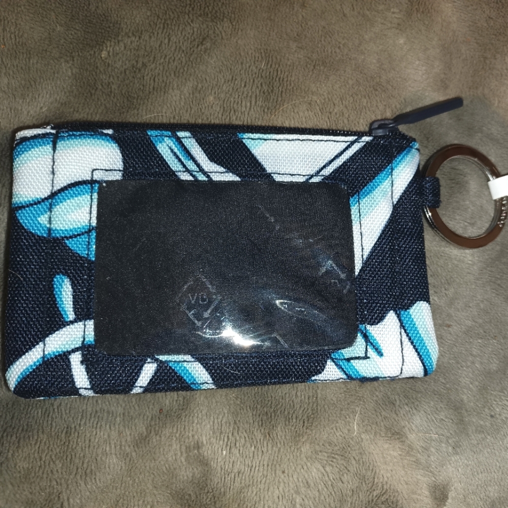 Vera Bradley Coral coin purse with id window